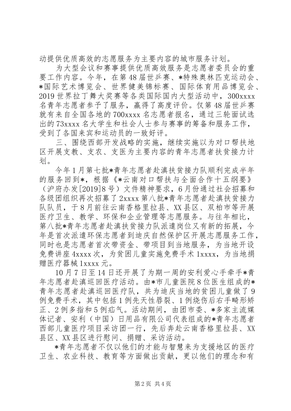 青年志愿者委员会年终工作总结_第2页