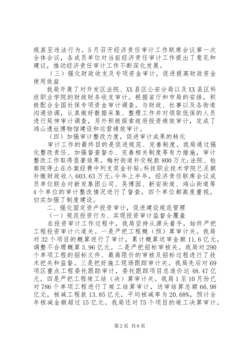 财务审计年终个人工作总结范本_第2页