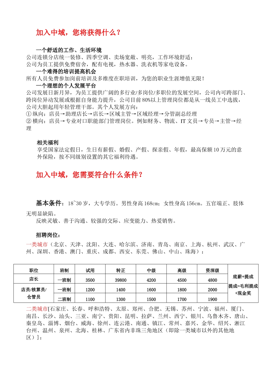 中域电讯连锁股份有限公司招聘简章_第2页