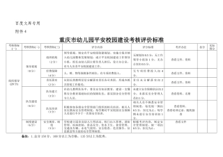 平安校园建设及考核评价体系