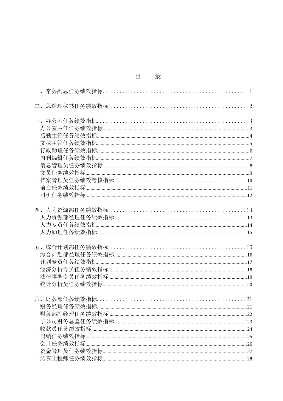 中信华南（集团）东莞公司员工任务绩效指标_第2页