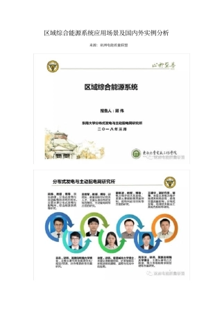 区域综合能源系统应用场景及国内外实例分析