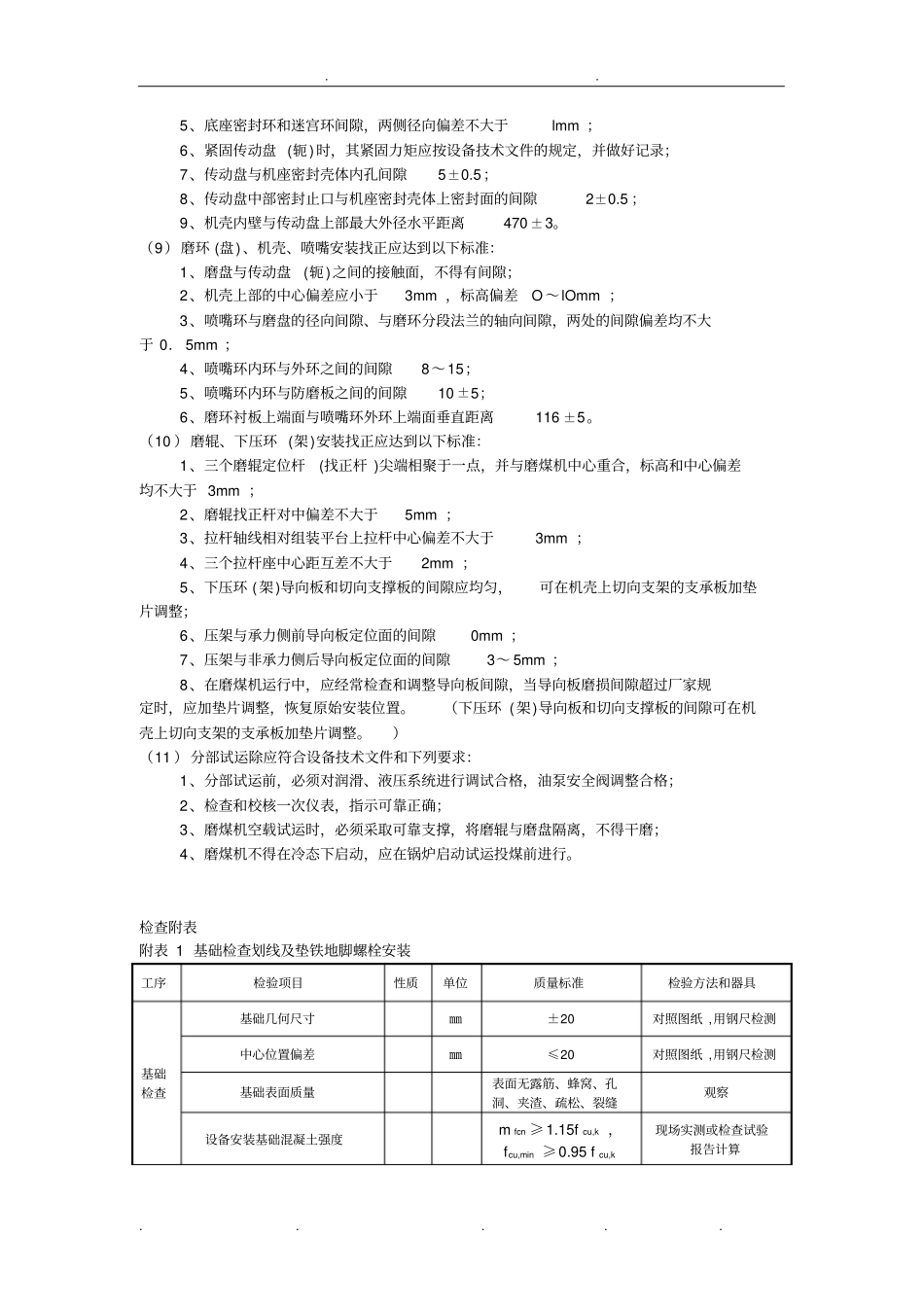中速磨煤机安装技术规范标准_第3页