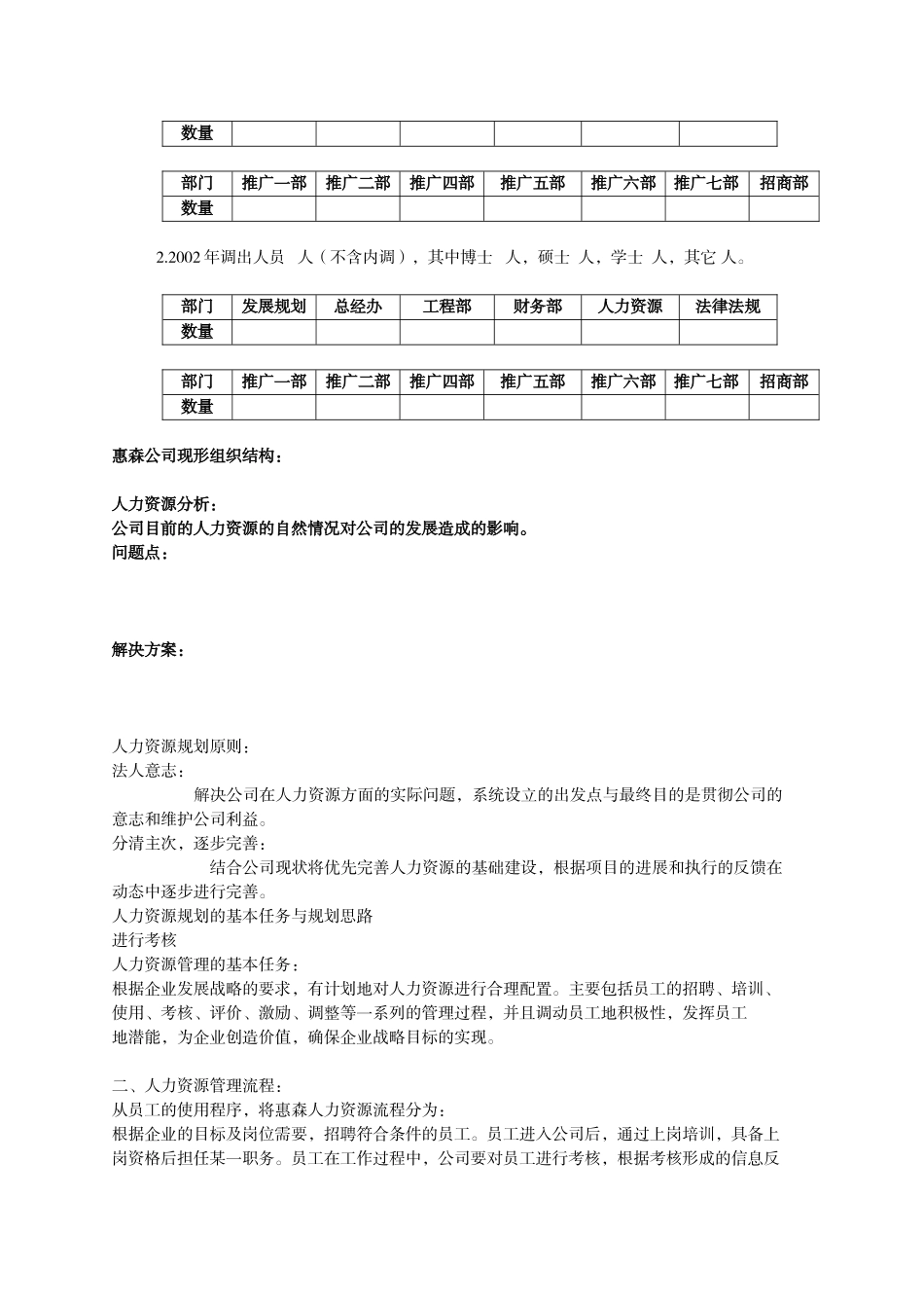 天津惠森公司人力资源规划_第3页