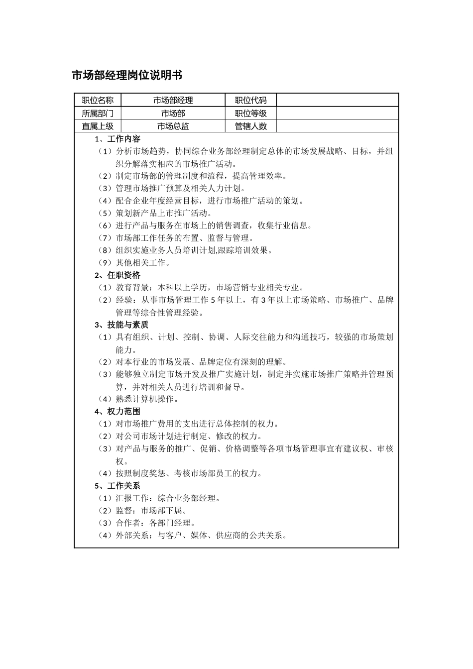 市场部功能职责说明_第3页
