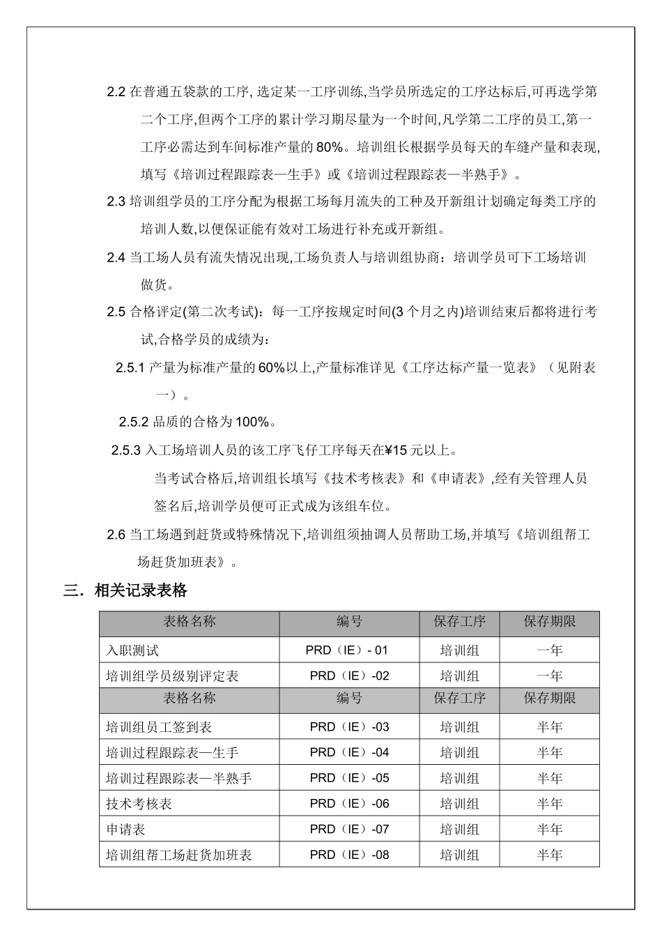 人力资源-WI-PRD-06培训组培训工作指引_第3页