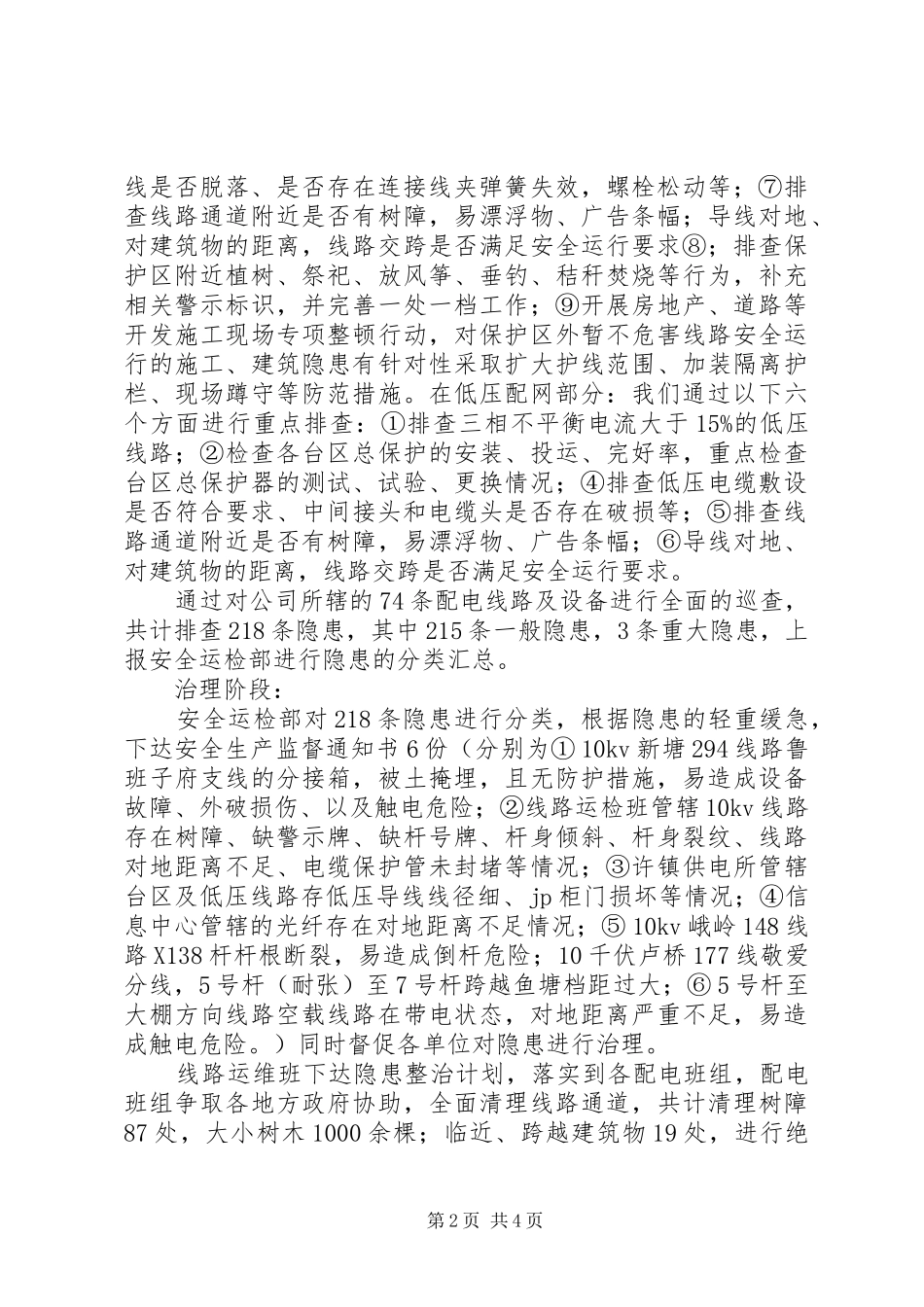 配网设备隐患治理工作总结_第2页