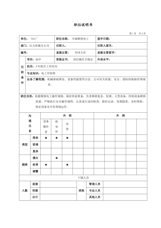 压力容器中级维修电工