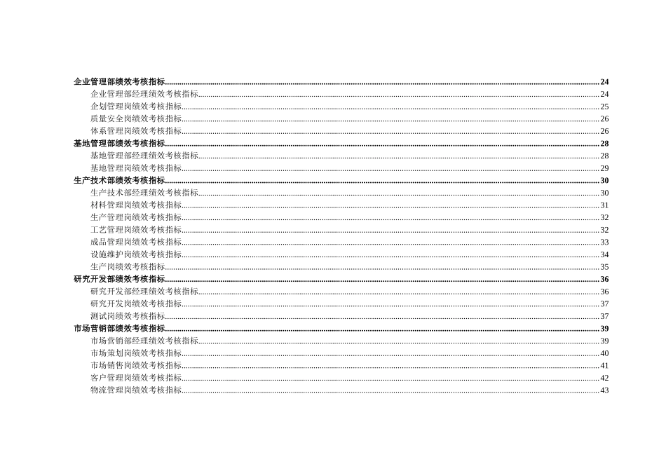 山东金瀚控股－冬映红股份－绩效考核指标库_第3页