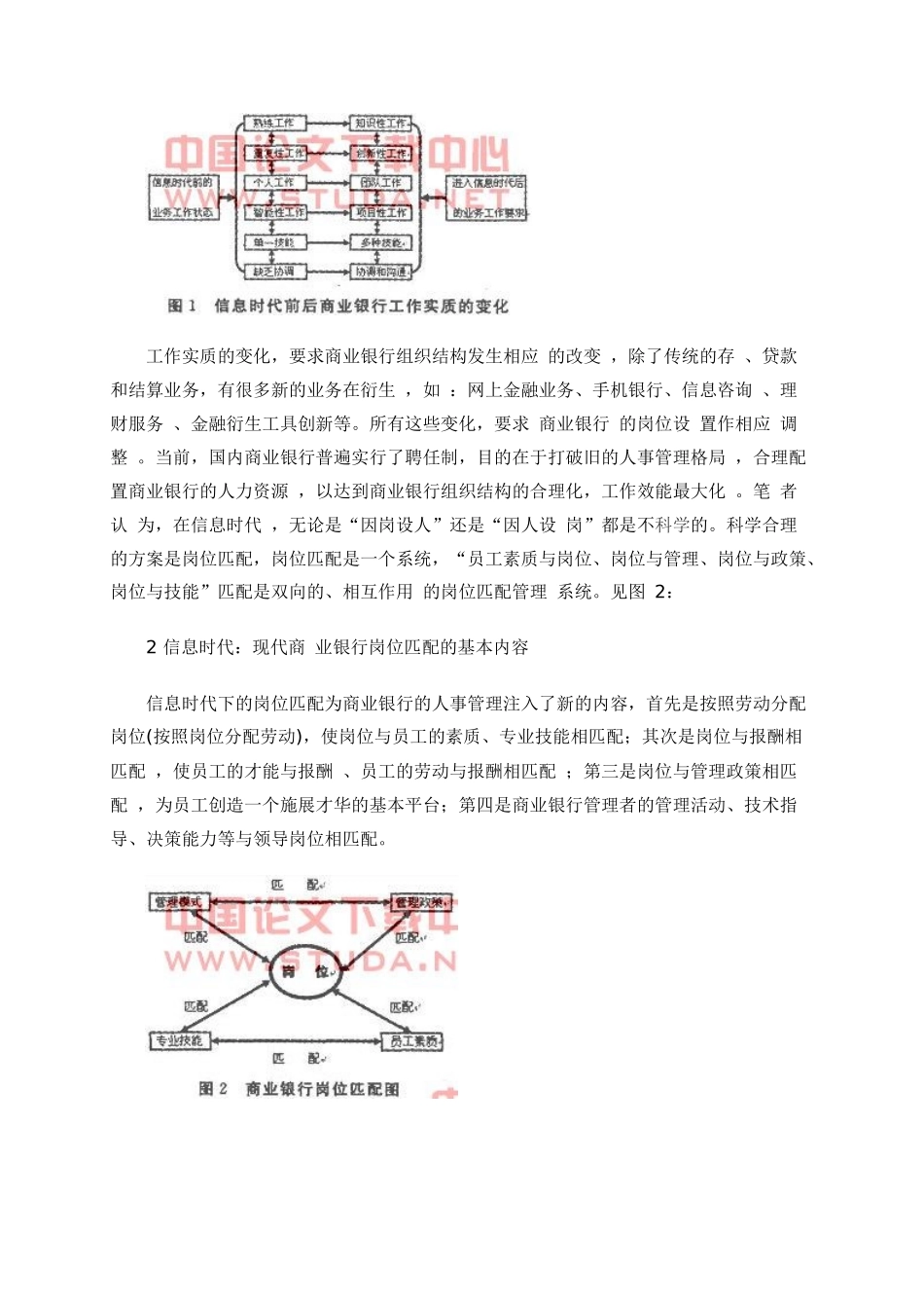 信息时代我国商业银行岗位匹配模型的设计与探讨_第2页