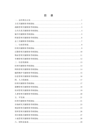 人力资源-KPI考核指标