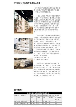 人力资源-CPI固定式气体储存无缝压力容器