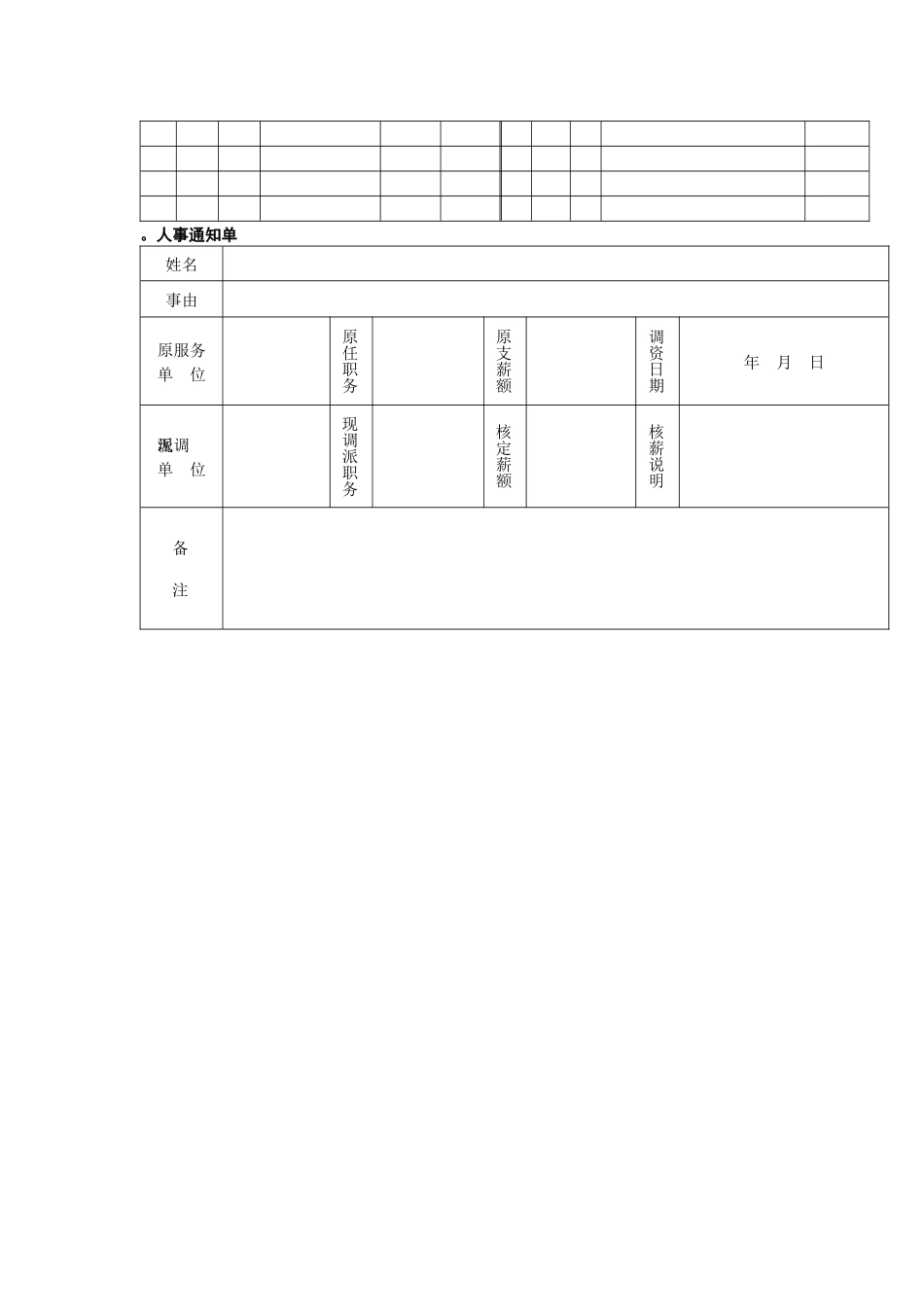 员工人事管理系列用表_第2页
