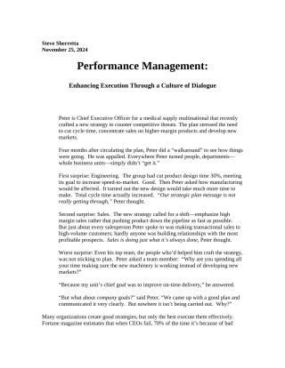 人力资源-PMworkingpaper（绩效管理讲座）1