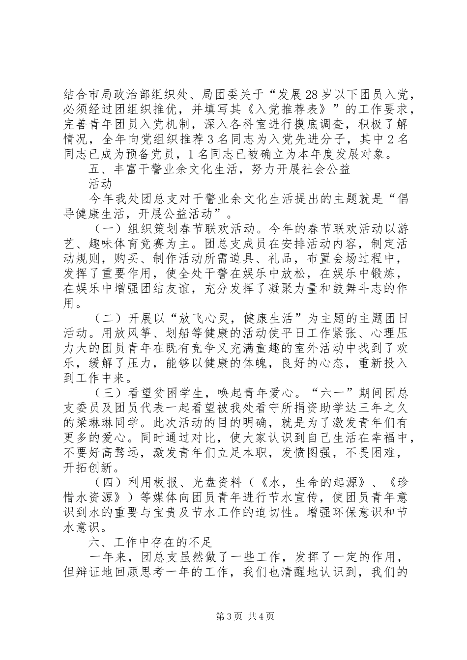 龙旺庄中学共青团工作总结_第3页