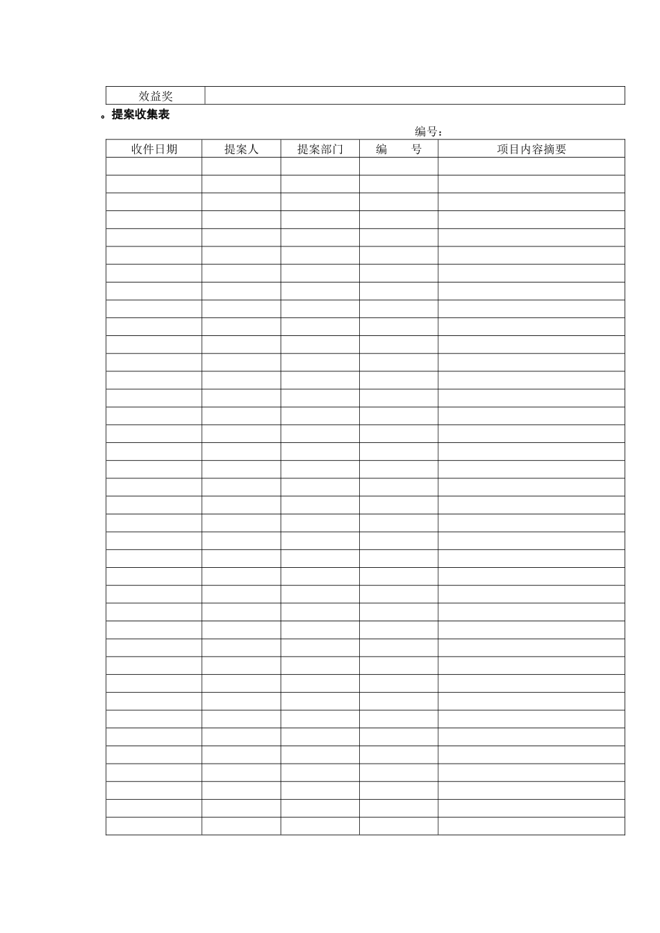 员工提案管理工具集（共6个表格）_第2页
