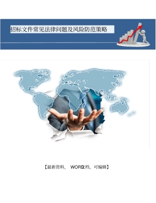 招标文件常见法律问题及风险防范策略