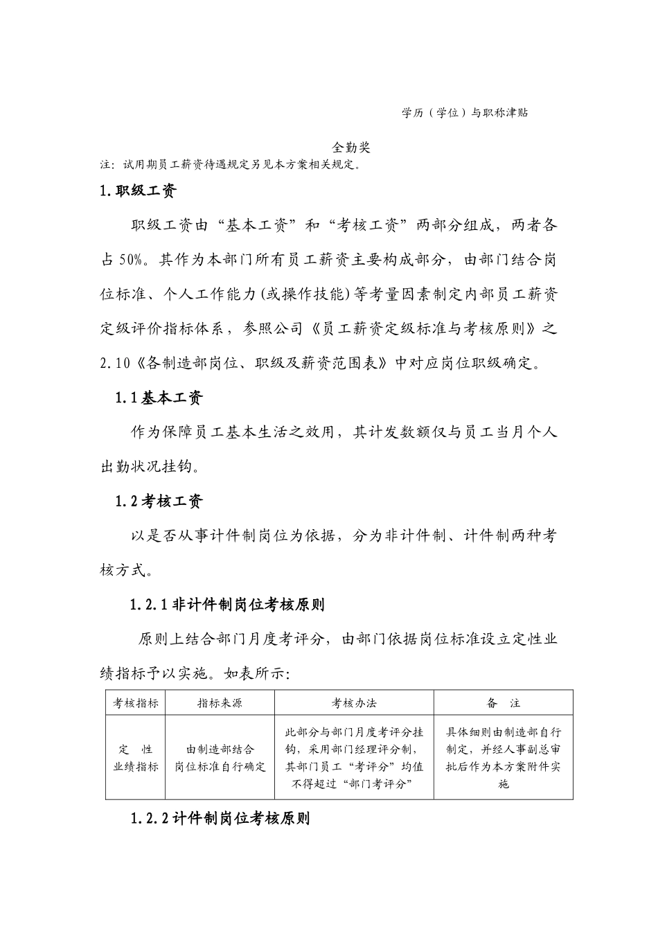 制造部薪资考核方案2_第3页