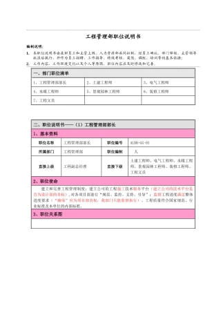 人力资源-06---职位说明书--工程管理部(2)