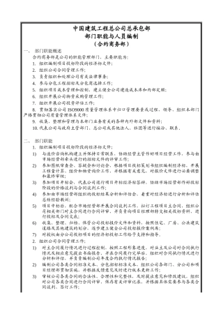人力资源-04总部岗位汇编——合约商务部