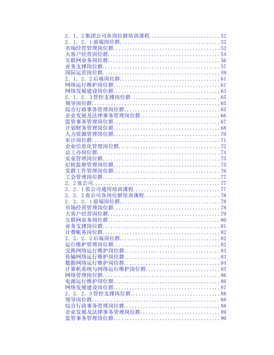 中国电信集团员工培训课程体系_第3页