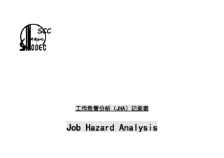 人力资源-JHA工作危险性分析(全)