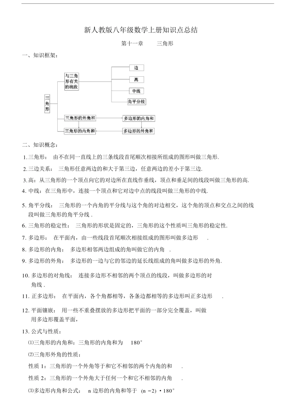 (完整word版)新人教版八年级数学上册知识点总结(全).docx_第1页