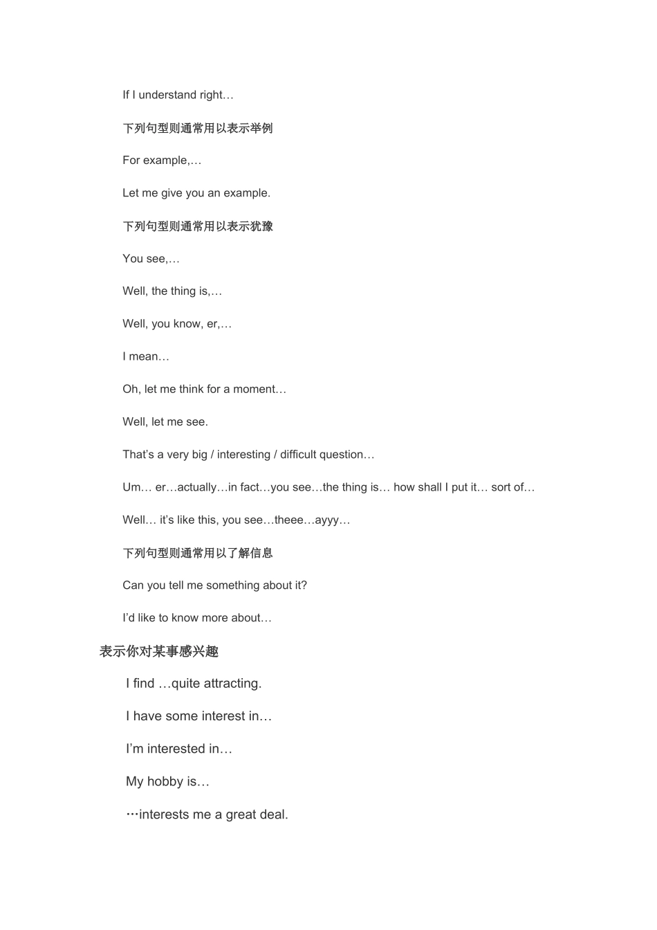 人力资源-MBA英语面试中常用句型_第2页