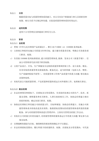 人力资源-5.2-职责、权限和沟通