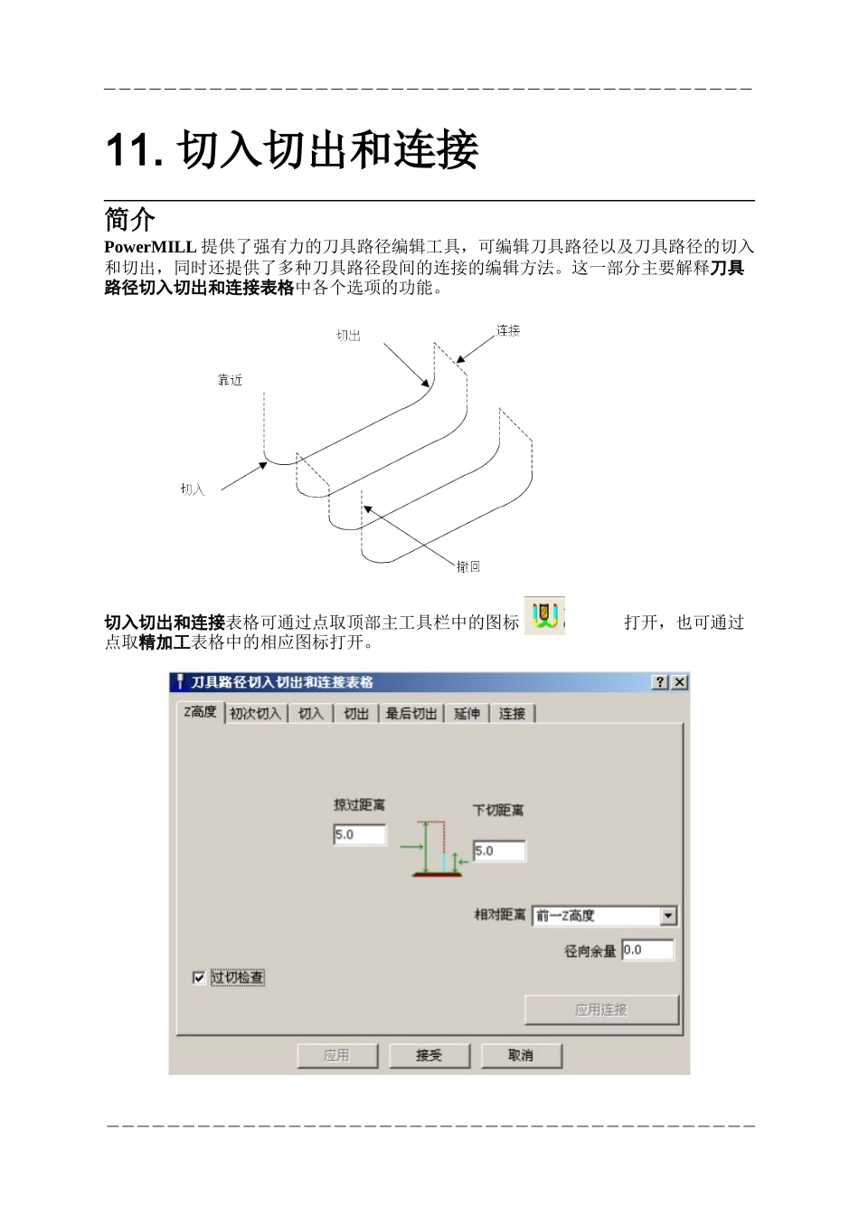 人力资源-PowerMILL 培训教程-切入切出和连接_第1页