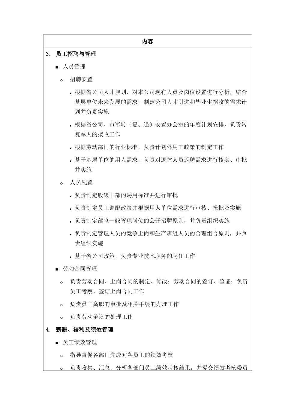 人力资源-DE_职责描述_人力资源部_第2页