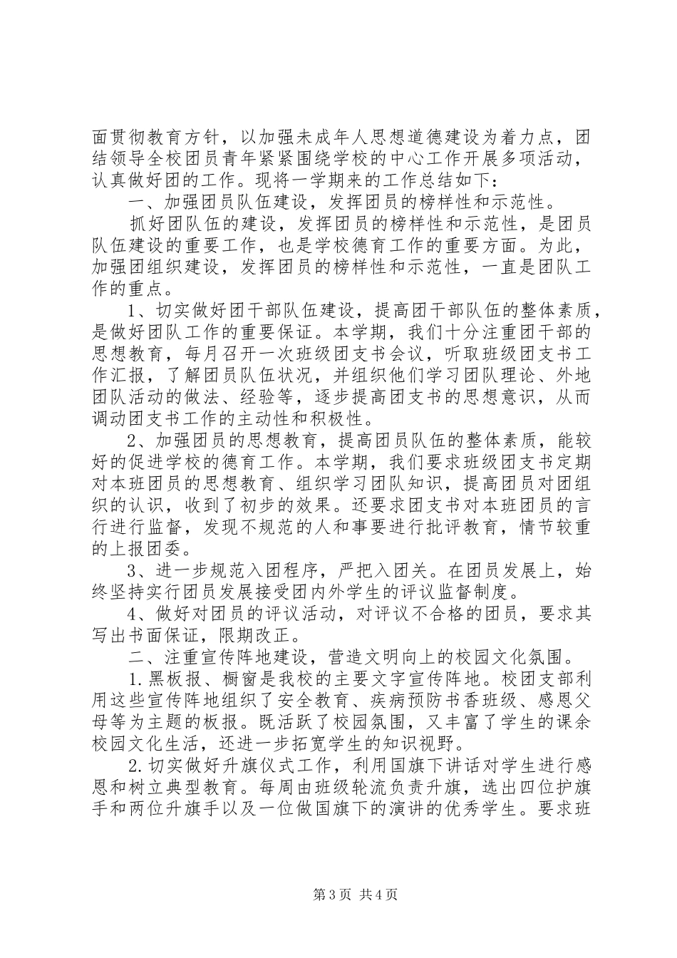 高中团支书工作总结范文_第3页