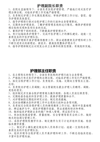 中医护理人员职责概述