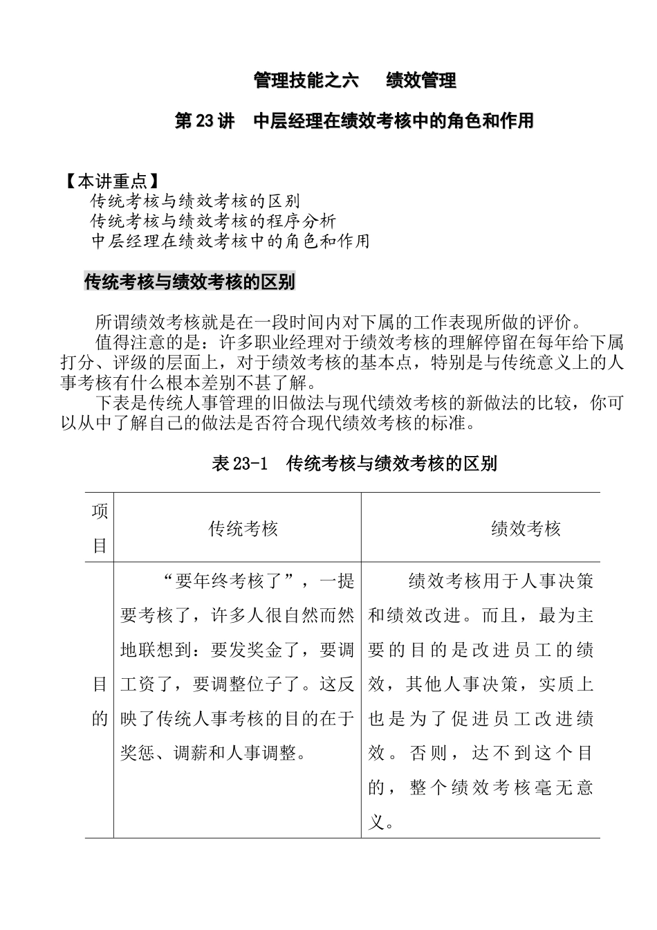 企业传统绩效考核程序分析_第1页