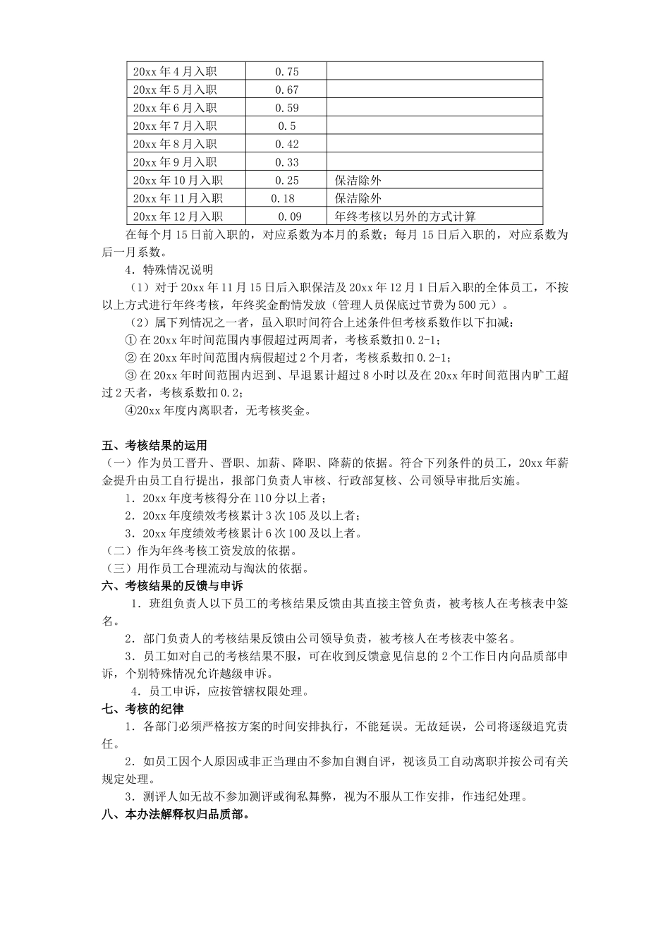 年终奖方案策划2017年终考核及年终奖方案_第2页