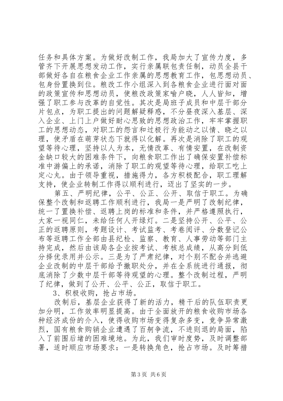 粮食企业工作总结总结_第3页