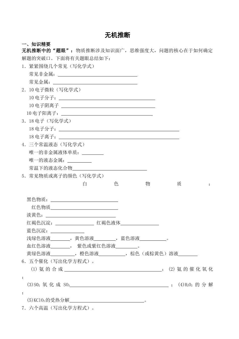 人力资源-XXXX培训资料：无机推断_第1页