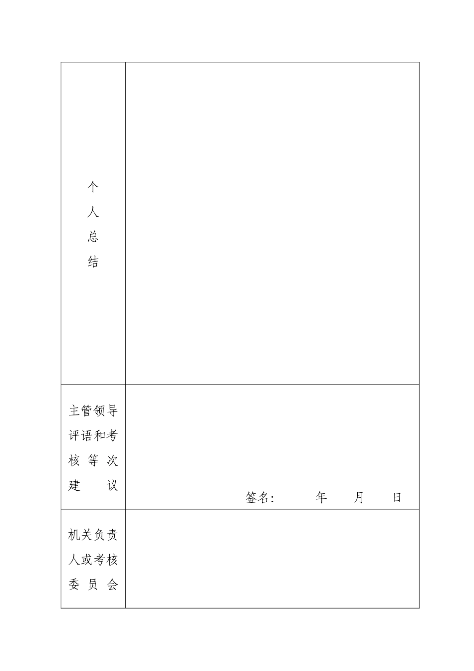 人力资源-XXXX年度最新公务员考核所需表格含参照_第2页