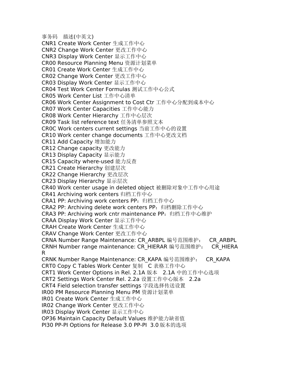 事务码描述中英文对照_第1页