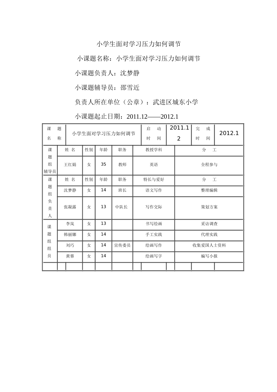 小学生面对学习压力如何调节_第1页