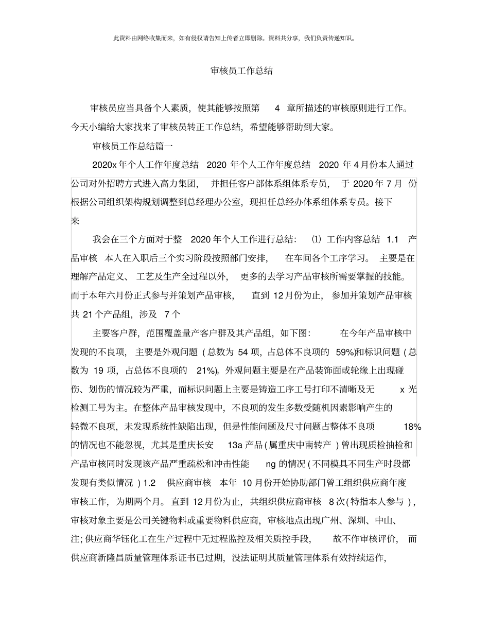 审核员工作总结_第1页