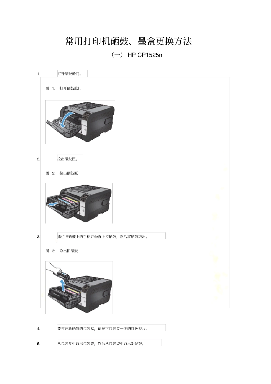 常用打印机硒鼓更换方法_第2页