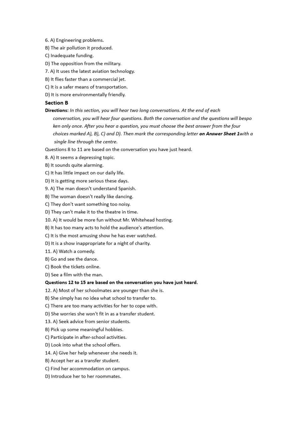 2018年大学英语四级真题答案及解析_第2页