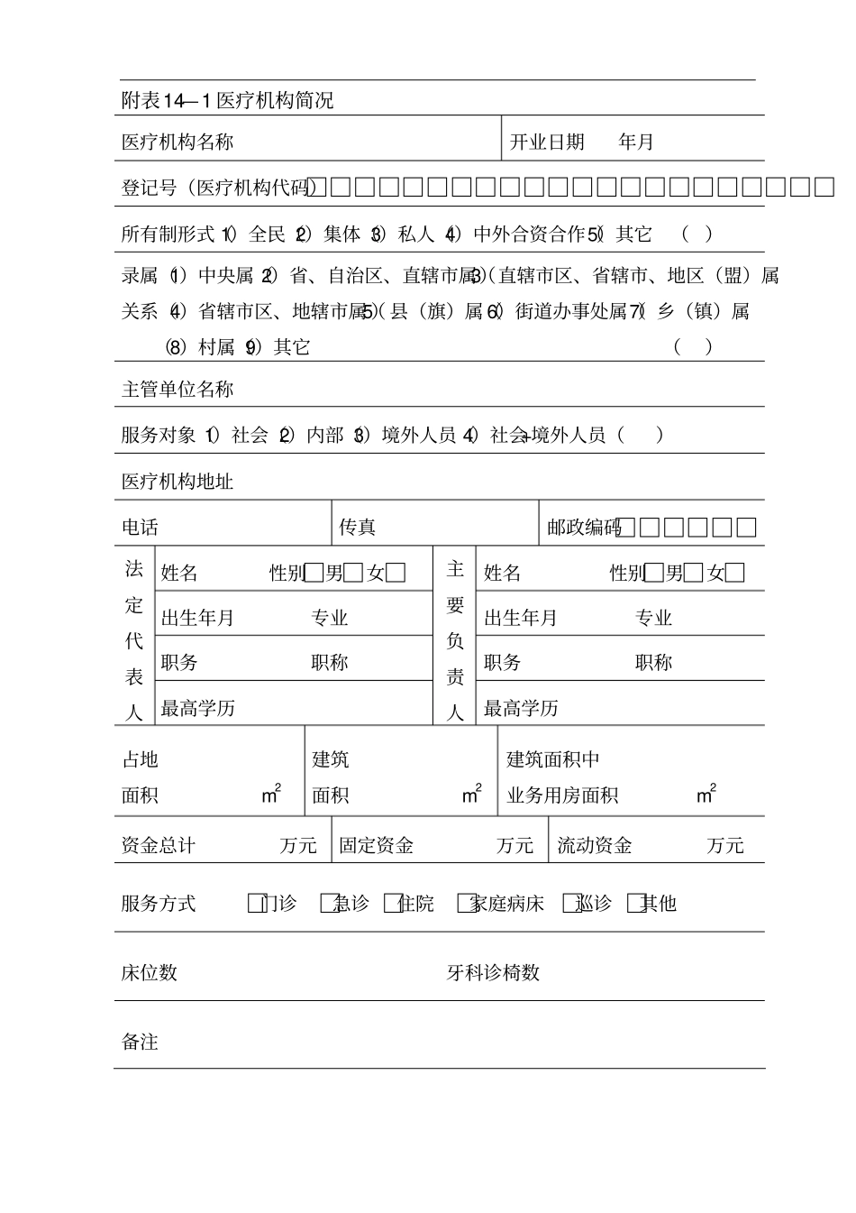 医疗机构换证申请登记注册书_第2页