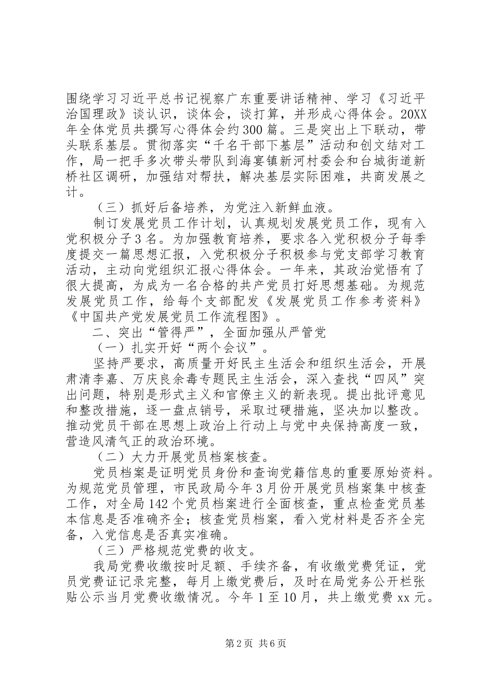 民政局党建工作总结_第2页