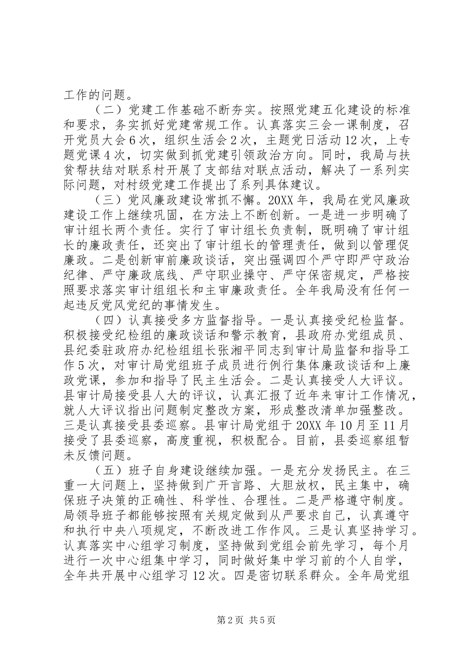 县区审计局工作总结及工作计划_第2页