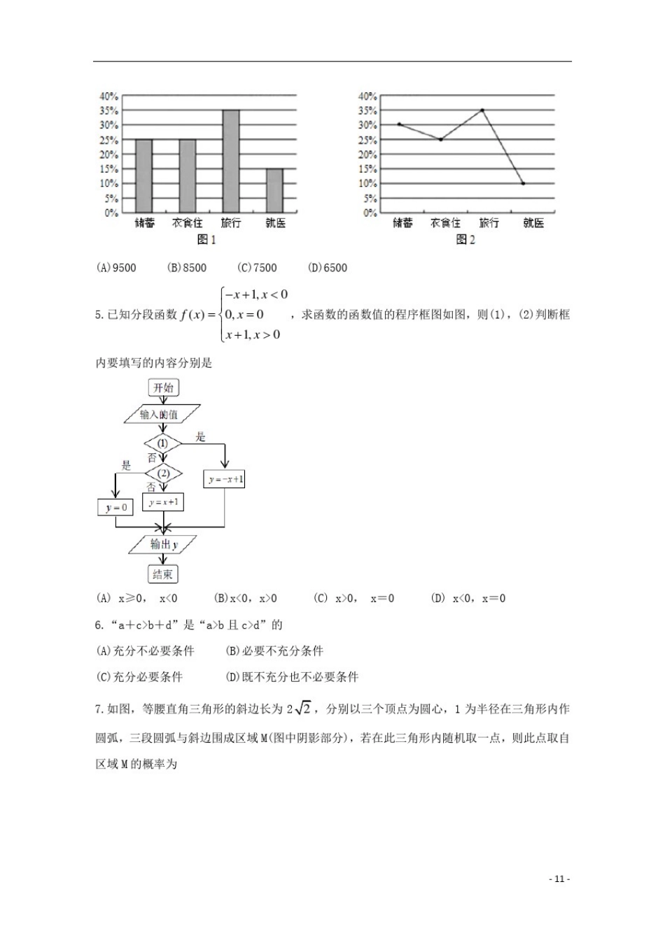 四川省攀枝花市高二数学上学期教学质量监测试题文022001113_第2页