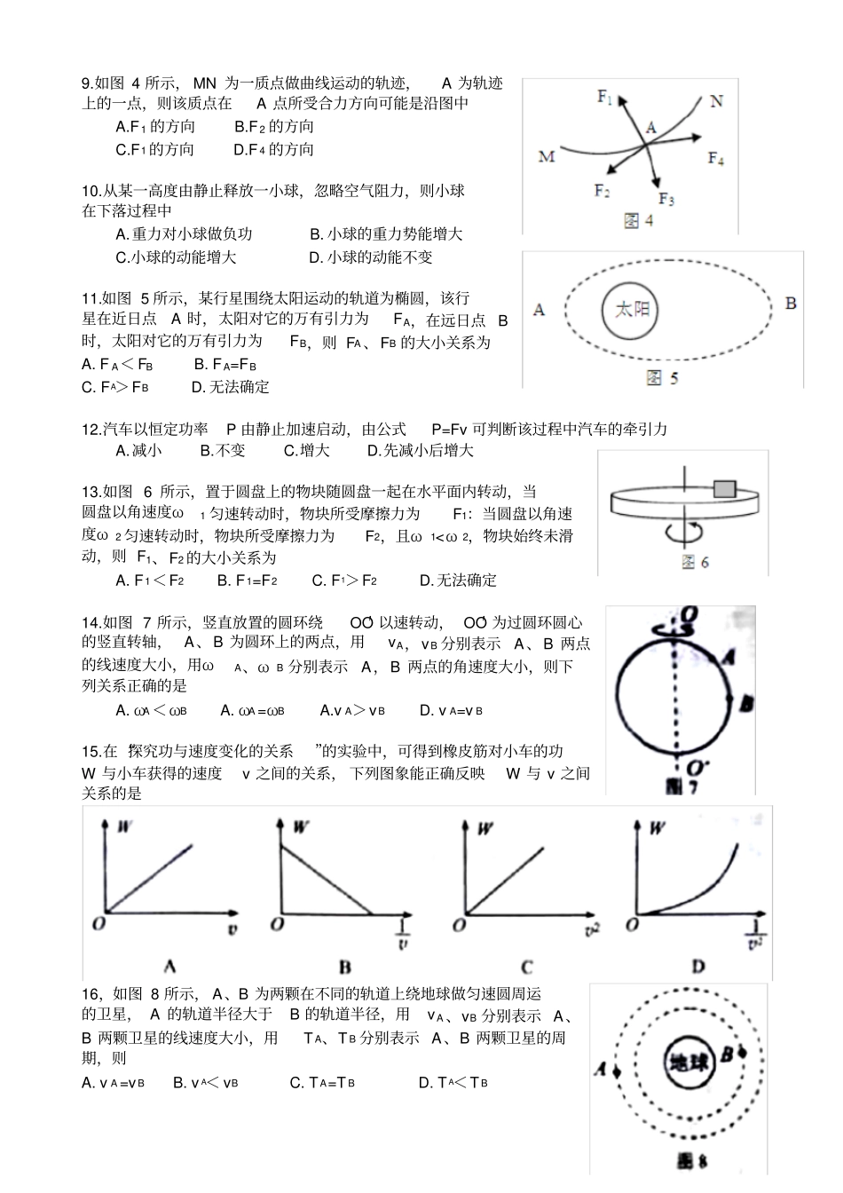 (完整版)2018年湖南省普通高中学业水平考试物理试卷_第2页