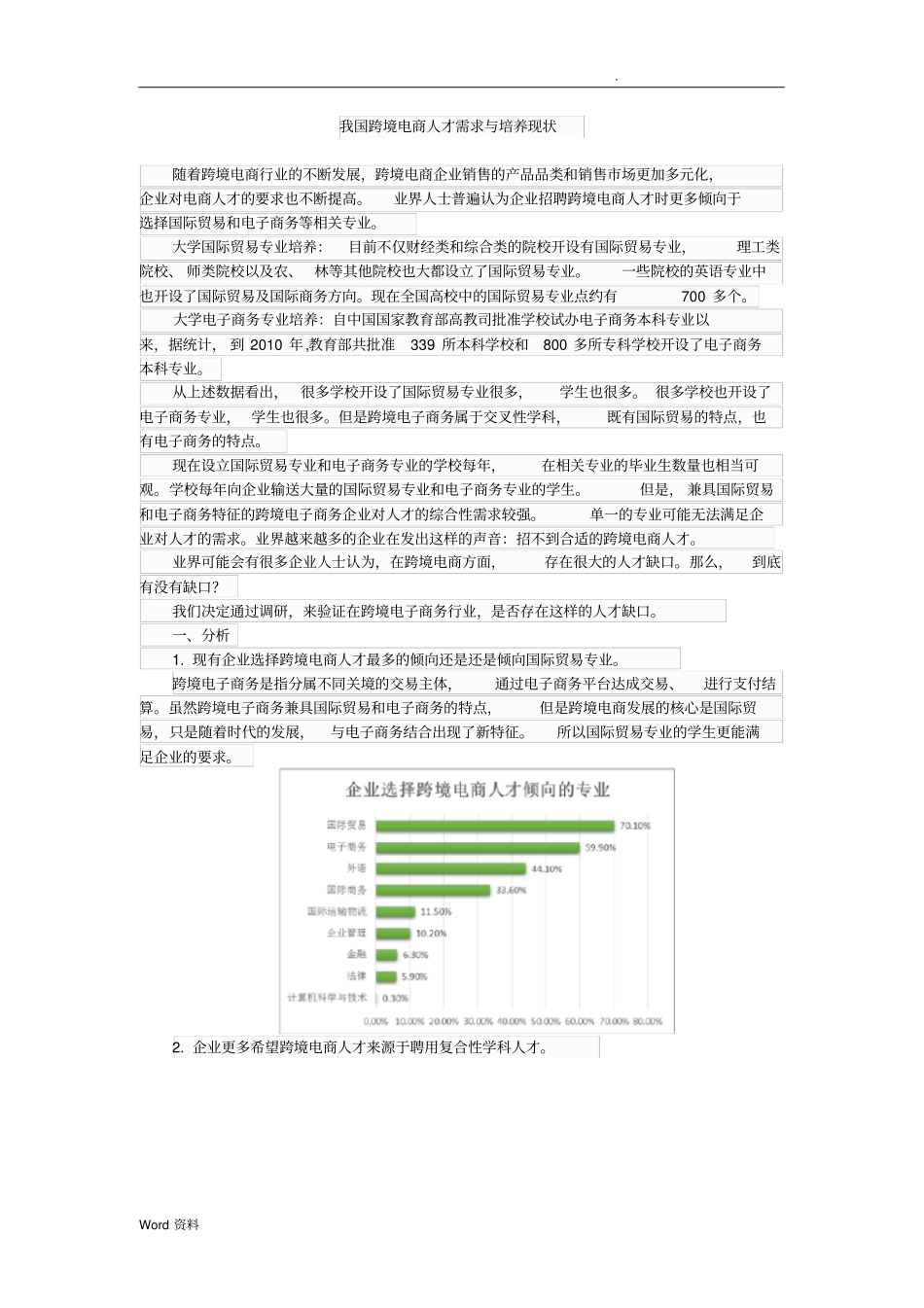 中国跨境电商人才调研报告_第1页