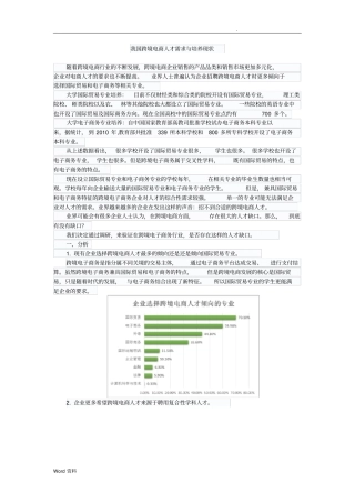 中国跨境电商人才调研报告